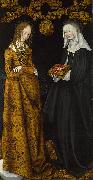 Lucas Cranach Saints Christina and Ottilia France oil painting artist